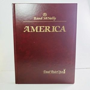 KQED's Rand McNally "America" Photography Book 1989 Leather Bound